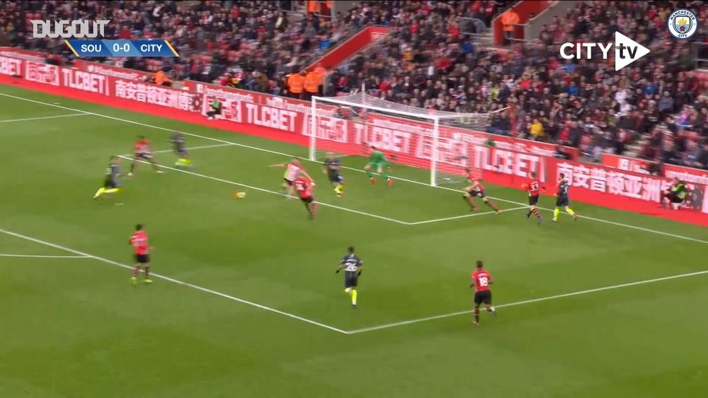 David Silva scored to put City ahead in the win over Southampton in 2018. DUGOUT