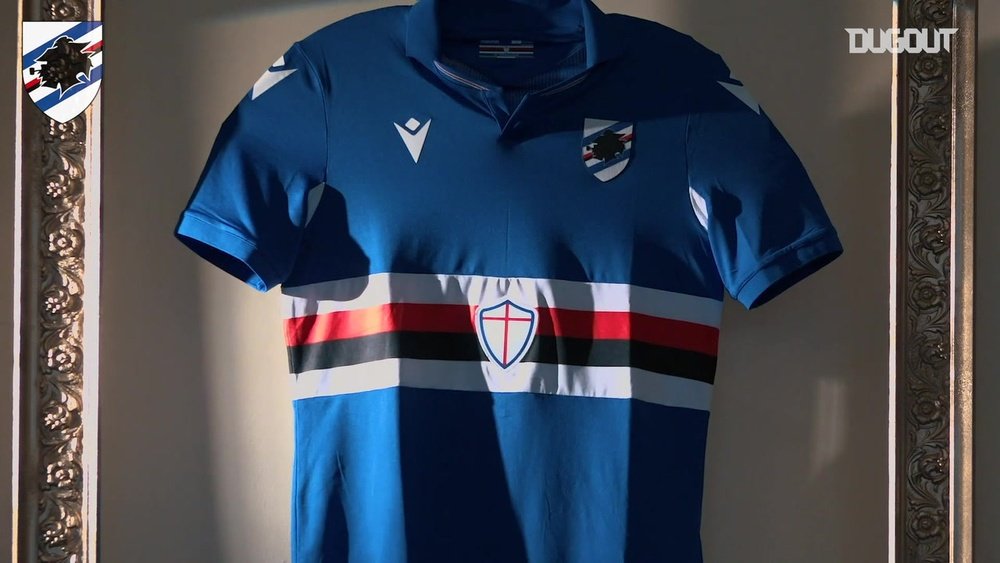 Le nuove maglie della Sampdoria. Dugout