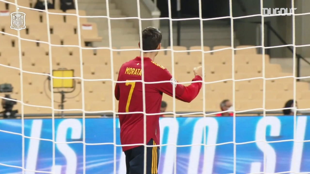 Pitchside view: Spain’s 6-0 win vs Germany. DUGOUT
