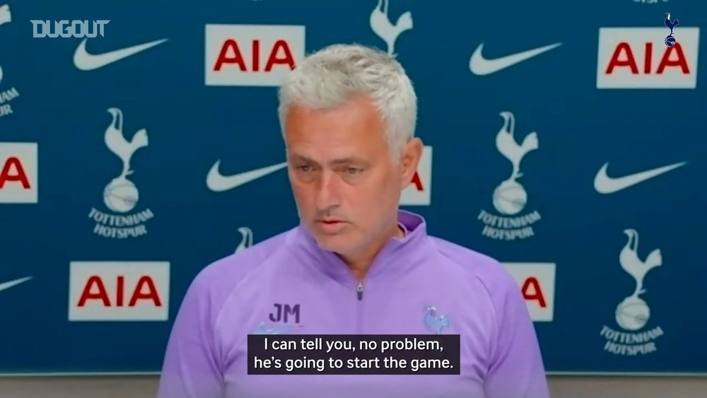 VIDEO: Mourinho: Kane will start against Manchester United. DUGOUT