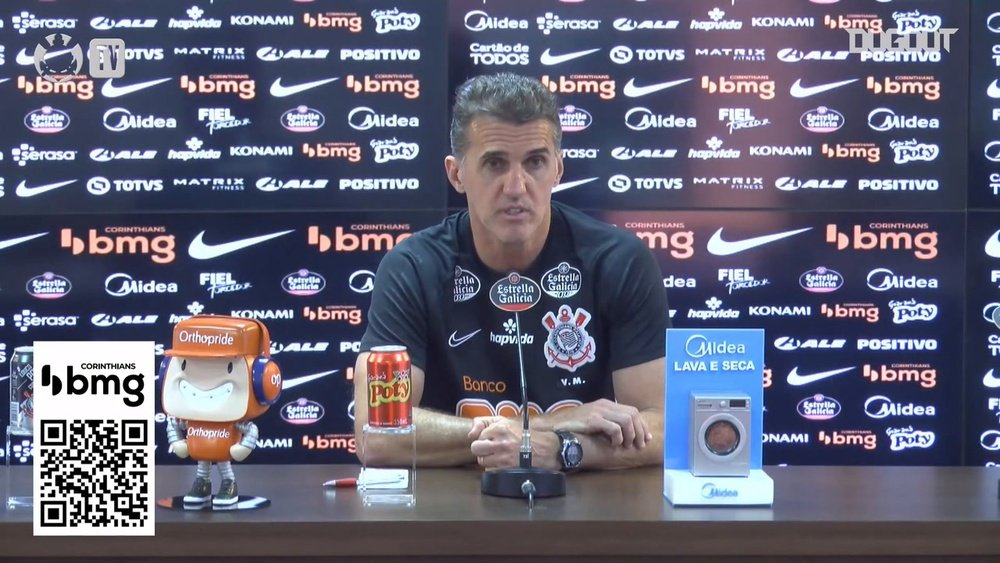 Vagner Mancini concedeu sua primeira entrevista pelo Corinthians. DUGOUT