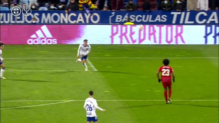 VÍDEO: el golazo de Koundé en Copa ante el Zaragoza