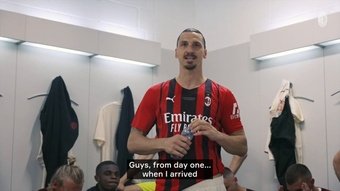 This was Ibra's incredible speech after winning the Scudetto. Screenshot/DUGOUT