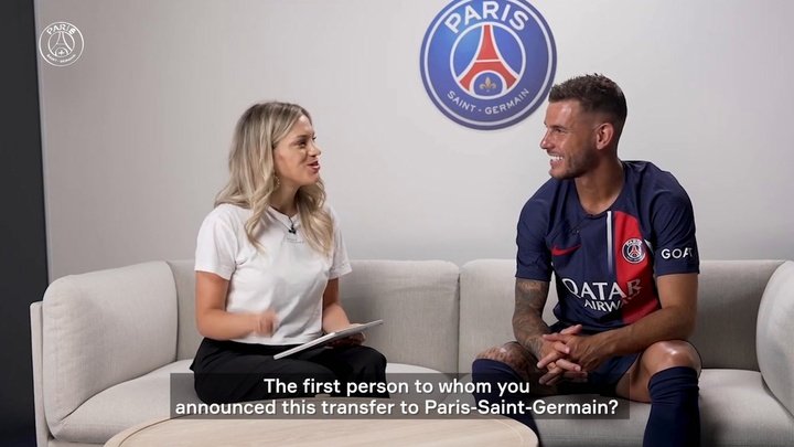 VIDEO: Lucas Hernandez answers questions upon arrival at PSG