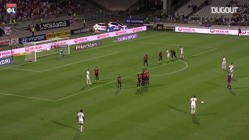 Le superbe coup franc de Yoann Gourcuff contre Nice. Dugout