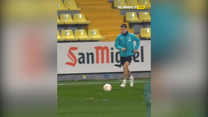 VÍDEO: la última sesión del Villarreal antes de recibir al United