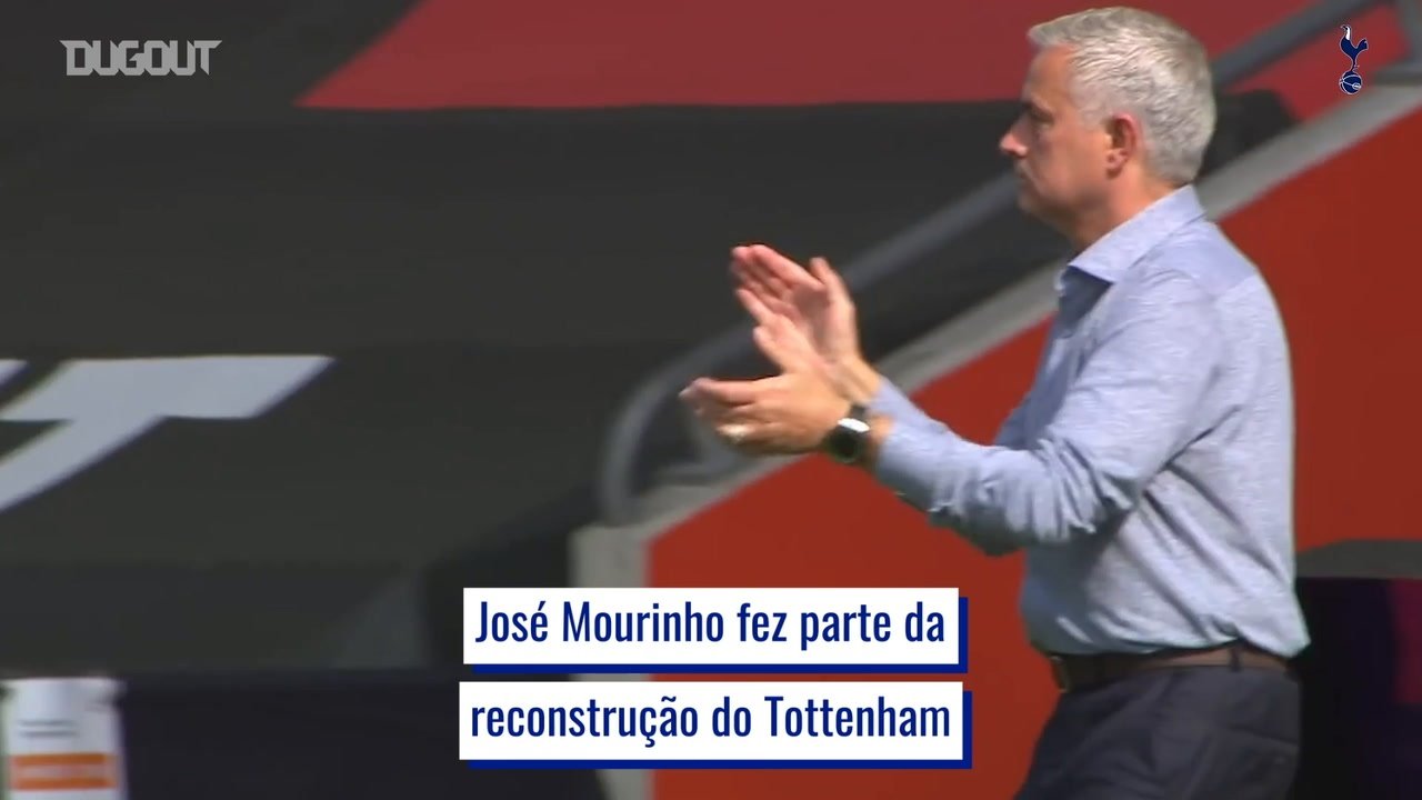 José Mourinho foi contratado pelo Tottenham no fim de 2019. DUGOUT