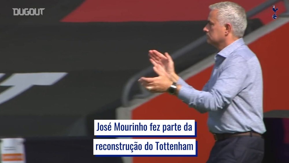 José Mourinho foi contratado pelo Tottenham no fim de 2019. DUGOUT