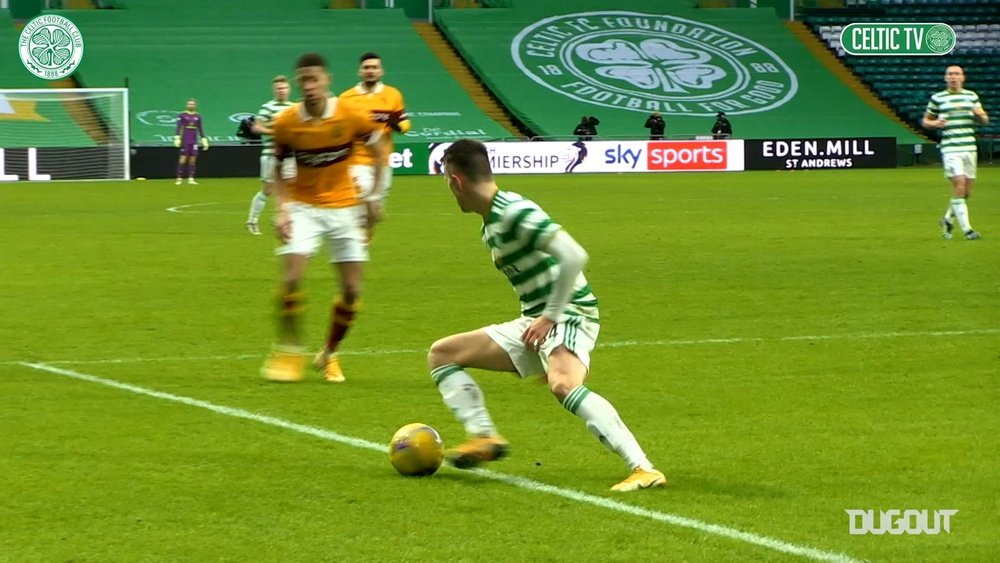 Welsh scores first Celtic goal in win over Motherwell. DUGOUT