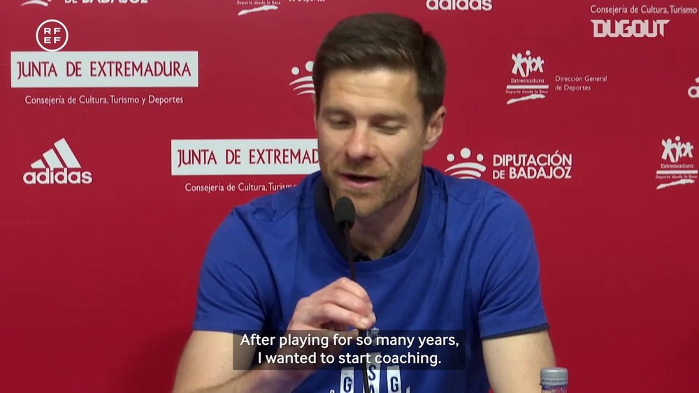 Xabi Alonso has led Real Sociedad B to the second tier. DUGOUT