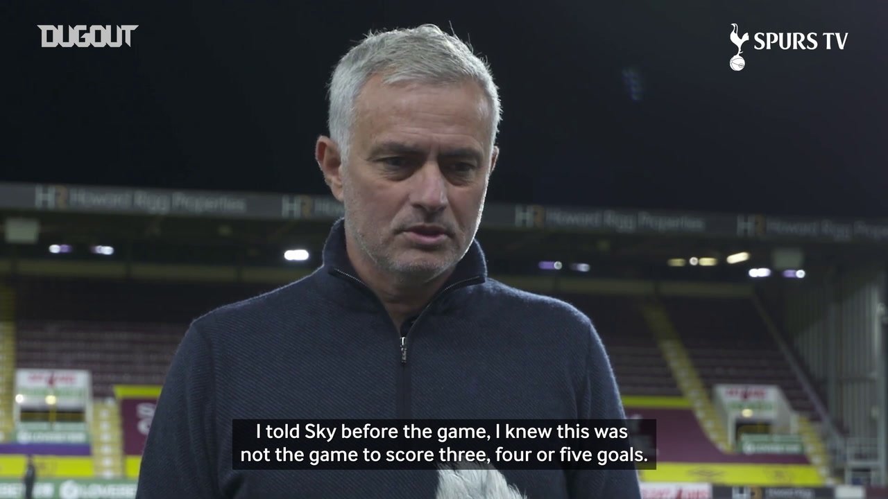 VIDEO: Mourinho praises Tottenham team spirit following Burnley win