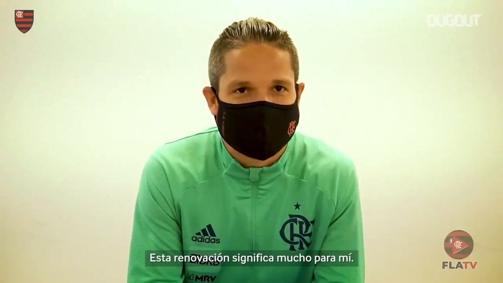 VÍDEO: la alegría de Diego Ribas tras renovar con Flamengo. DUGOUT