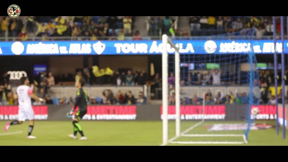 VÍDEO: la emoción de Madrigal tras marcar su primer gol con el América. DUGOUT