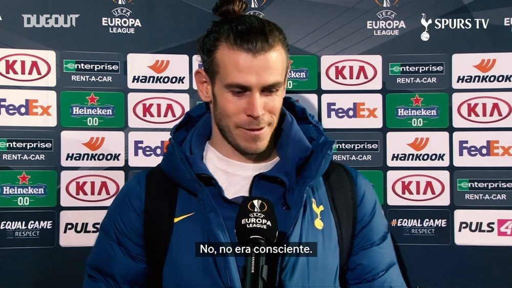 Bale habló de tras el partido de Europa League. DUGOUT