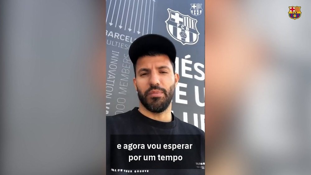 Afastado por arritmia, Agüero manda mensagem a torcedores do Barcelona. DUGOUT