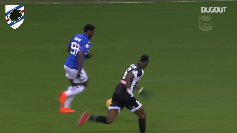 Duván Zapata segna come un fulmine contro l'Udinese. Dugout
