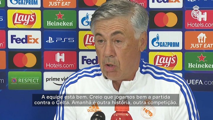 Antes de estreia, Ancelotti fala da mística entre Real Madrid e a Champions League