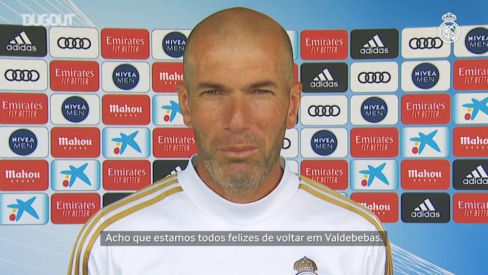 Zidane analisa retorno aos treinos e ambições do Real para o fim da temporada. DUGOUT
