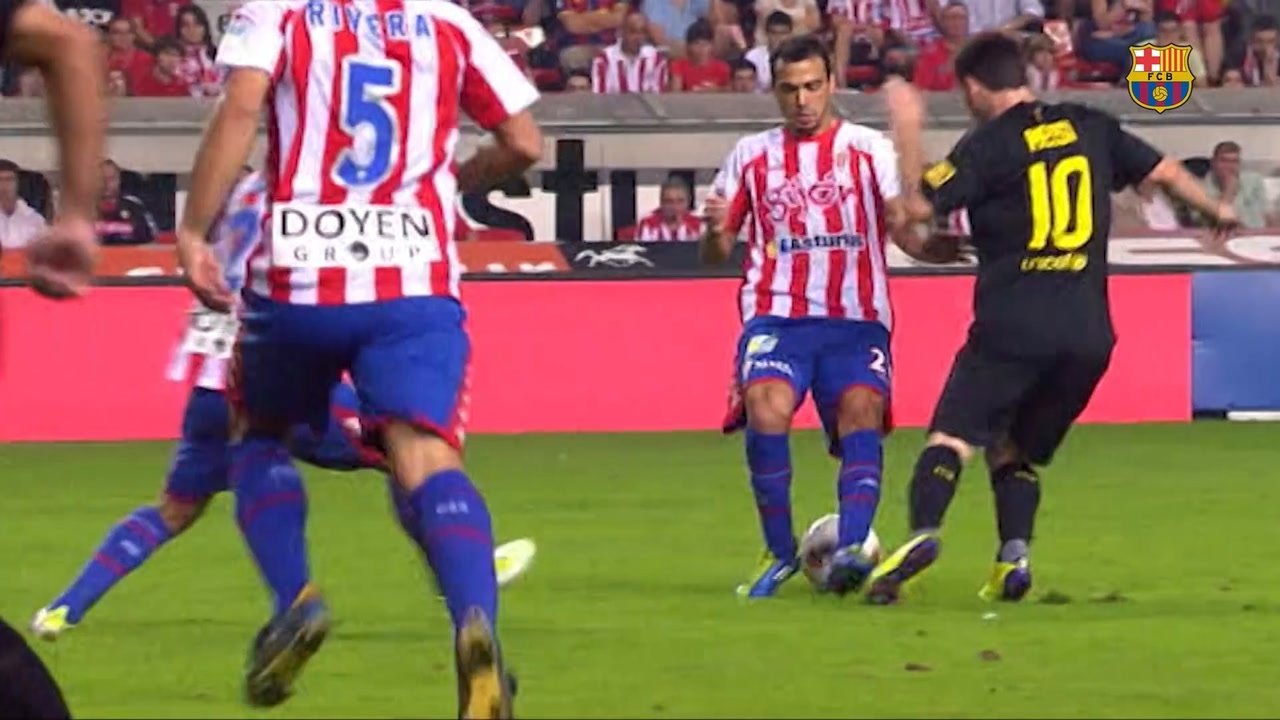 Os números de Messi com a camisa do Barcelona. DUGOUT