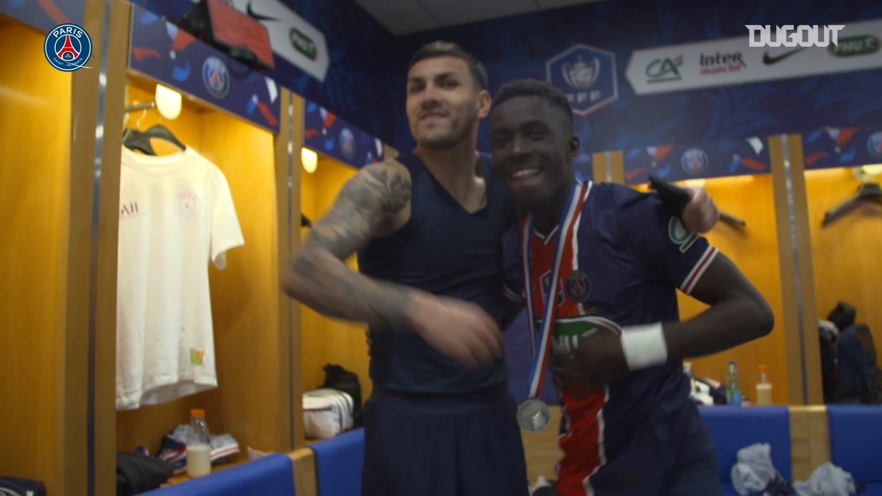 VIDEO: PSG's dressing room celebrations after winning French Cup