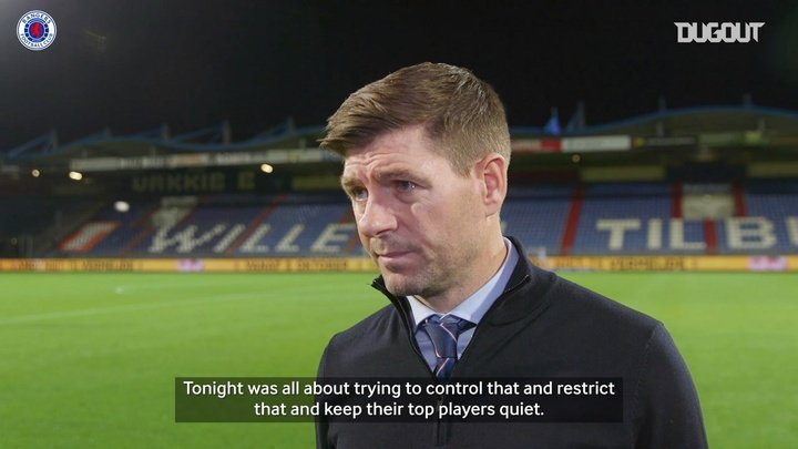 VIDEO: Steven Gerrard: 'Lots of positives from Willem II win'