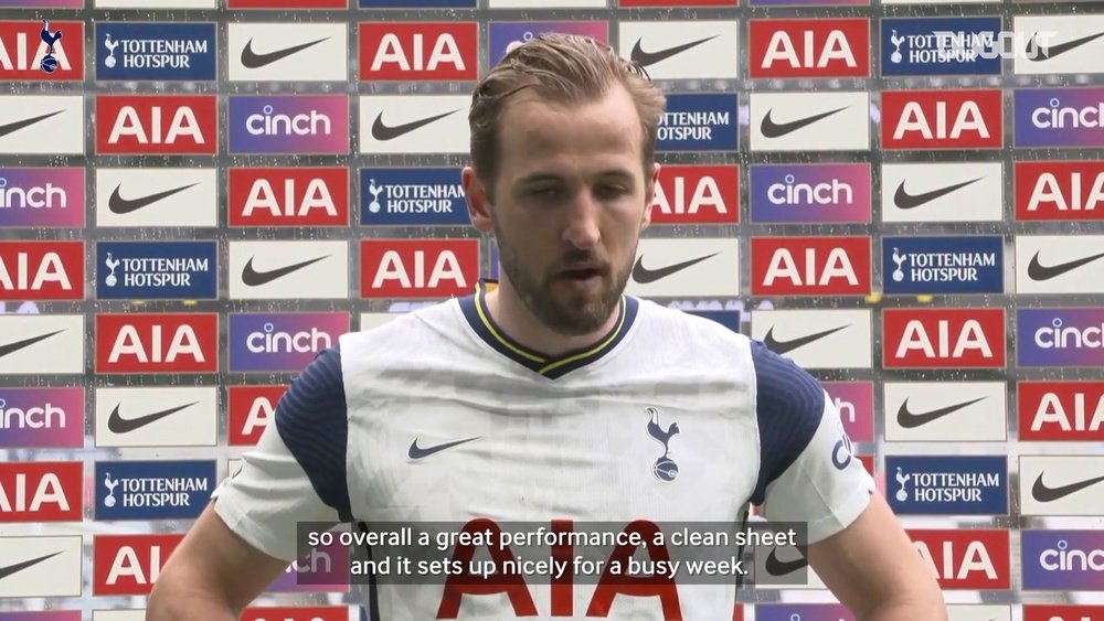 Goal scorer Kane reflects on his side's win against Wolves. DUGOUT