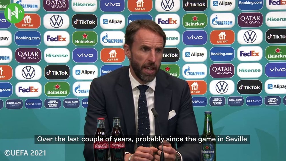 Southgate reflects on Sterling's form at Euro 2020. DUGOUT