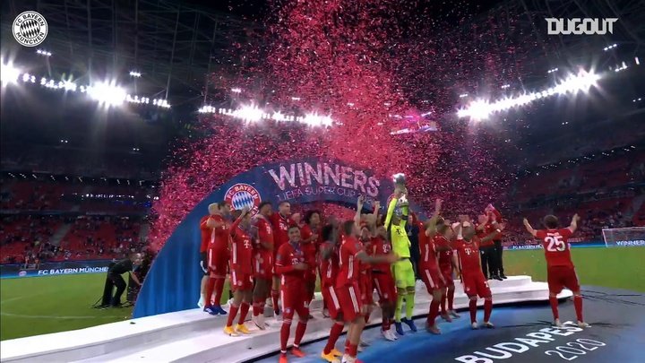 VIDEO: FC Bayern lift the 2020 European Super Cup