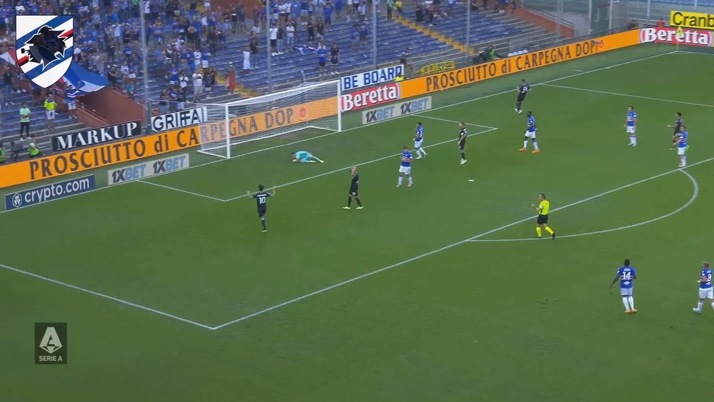 Gabbiadini marcó un gol en el último encuentro de la Sampdoria. DUGOUT
