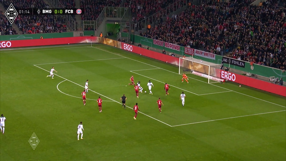 Le premier but de Kouadio Koné avec Gladbach. DUGOUT