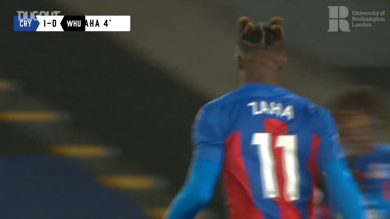 Wilfried Zaha has scored some great goals this season. DUGOUT