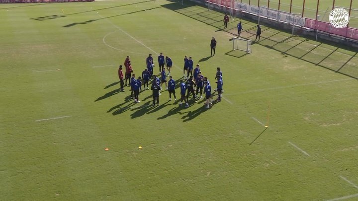 VIDEO: Lewandowski, Gnabry and Co prepare for Leverkusen clash