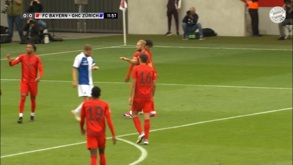 Tel and Olise scored in Bayern's 4-0 win over Grasshoper. DUGOUT