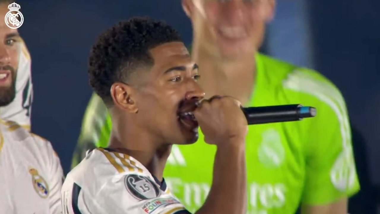 VIDEO: Bellingham starts a Real Madrid chant in Spanish at the Bernabeu