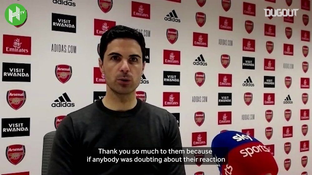 Mikel Arteta was disappointed to not get into Europe. DUGOUT
