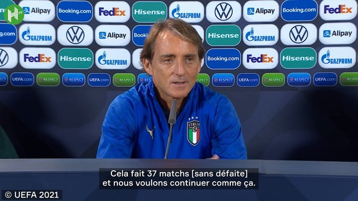 VIDÉO : Mancini avant le match contre l'Espagne