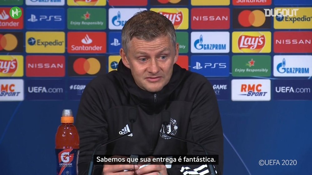 Solskjaer comentou sobre a vitória do Manchester United contra o PSG. DUGOUT