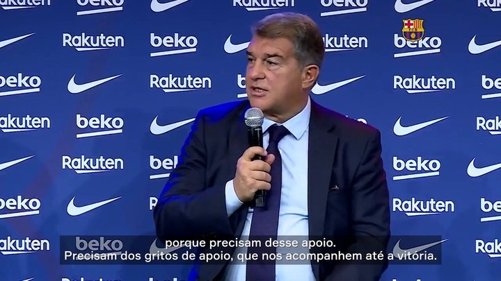 Presidente do Barça pede apoio da torcida antes de El Clásico no Camp Nou