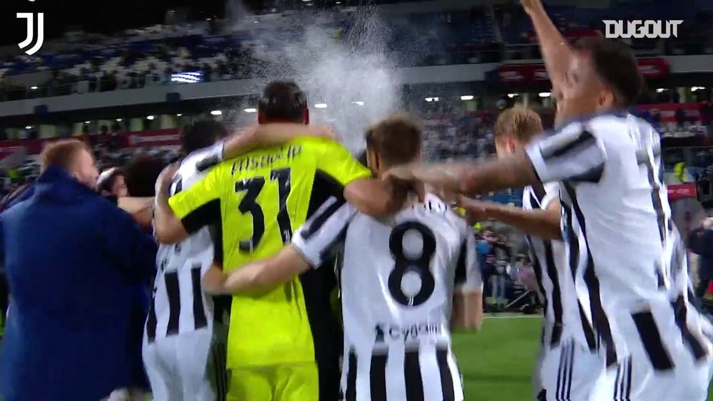 VIDÉO : Les célébrations de la Juventus en Coupe d'Italie 2020-21. Dugout