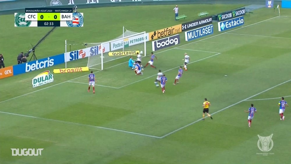 Bahia sent Curitiba back into the relegation zone. DUGOUT