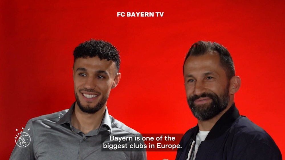 Mazraoui joined Bayern from Ajax. DUGOUT