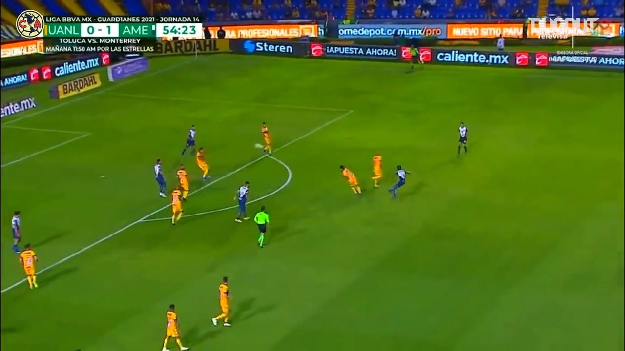 Pedro Aquino scored a brilliant goal as America defeated Tigres. DUGOUT