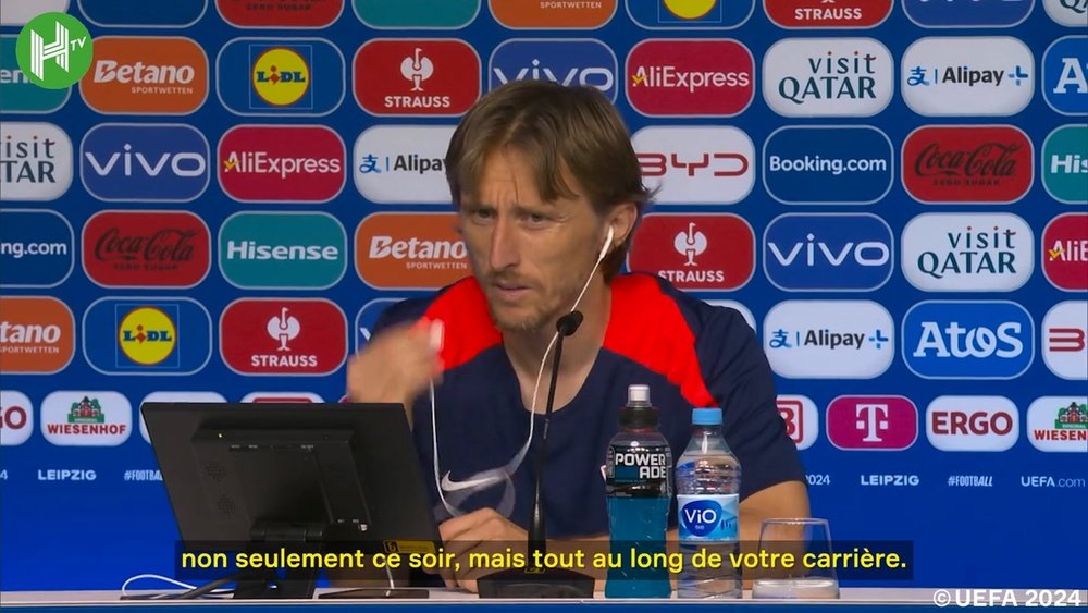 Moment émouvant entre Modric et un journaliste italien. Dugout