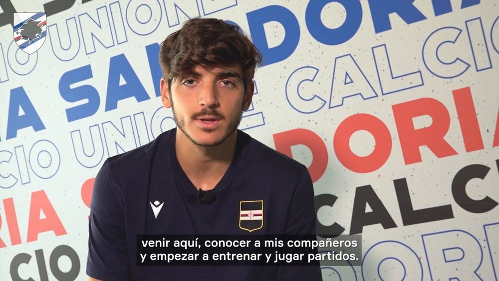 Las primeras palabras de Gonzalo Villar en la Sampdoria. DUGOUT