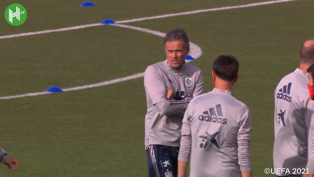 Spain have been preparing for their match against Slovakia. DUGOUT