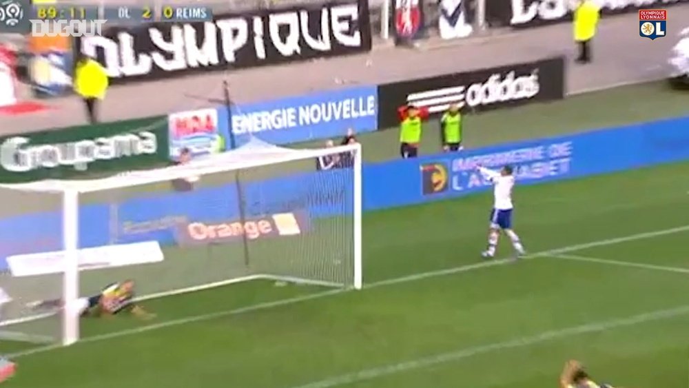 Lisandro Lopez scored in Lyon's 3-0 victory over Reims in 2012. DUGOUT