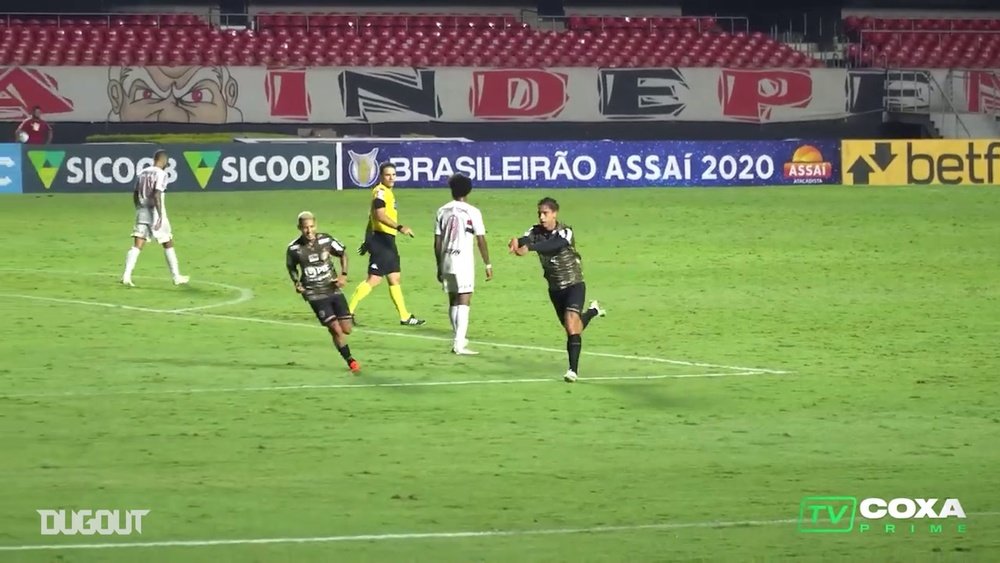 Sarrafiore marca e Coritiba empata com o São Paulo. DUGOUT