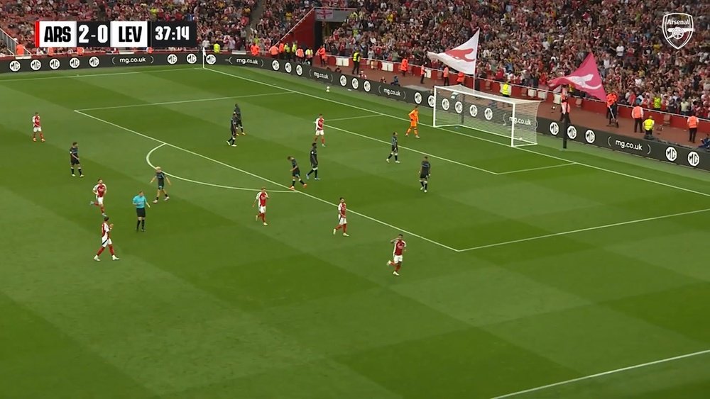 Jesus netted a brilliant goal for Arsenal on Wednesday. DUGOUT