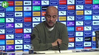 Man City manager Pep Guardiola spoke ahead of the big match with Aston Villa. DUGOUT