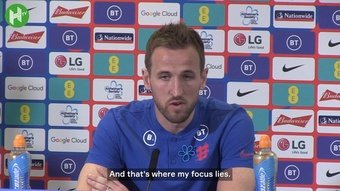 Harry Kane spoke about Tottenham ahead of the Switzerland match. DUGOUT